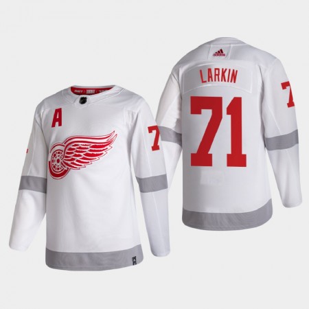 Miehille NHL Detroit Red Wings Pelipaita Dylan Larkin 71 2020-21 Reverse Retro Authentic